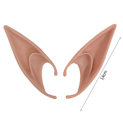 Halloween Elf Ears Latex Simulation Ears Props Fairy Angel Cosplay Mask Halloween Costume Accessories Mascaras Halloween Party