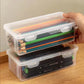 1pc Translucent PencCase Large Capacity Lightweight Convenient for School Supplies Storage Pen Box Organizer Box