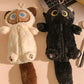 Cartoon Plush Big-Eyed Cat Pencil Case Super Soft Fun Doll Large Capacity Pencil Bags Multi-Functional Stationery Storage Bag