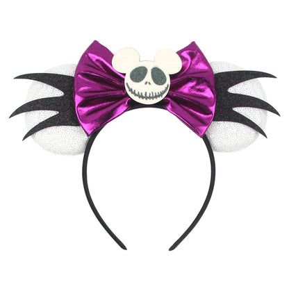 Mickey Mouse Ear Headbands Bow Hairbands Hair Accessories Party Christmas Halloween Princess Decoration Cosplay Costume for Girl