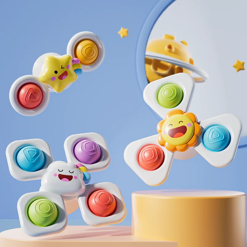 Cartoon spinning toy insect ocean-themed bath toy stress relief toy
