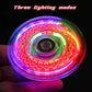Crystal glowing gyroscope LED light Fidget Spinner hand cranked gyroscope glowing EDC pressure reducing toy for children