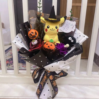 Genuine Stitch Micky Minions Pikachu Plush Dolls Anime Cartoon Cosplay Christmas Halloween Styles Creative Handmade Bouquets