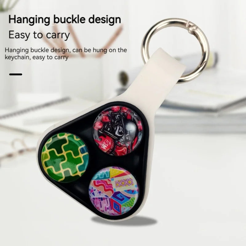 New Hand Spinner Series Elastic  Magnet Toy Colorful Decompression Fidget Spinner Toys for Adults Kids Christmas Gifts