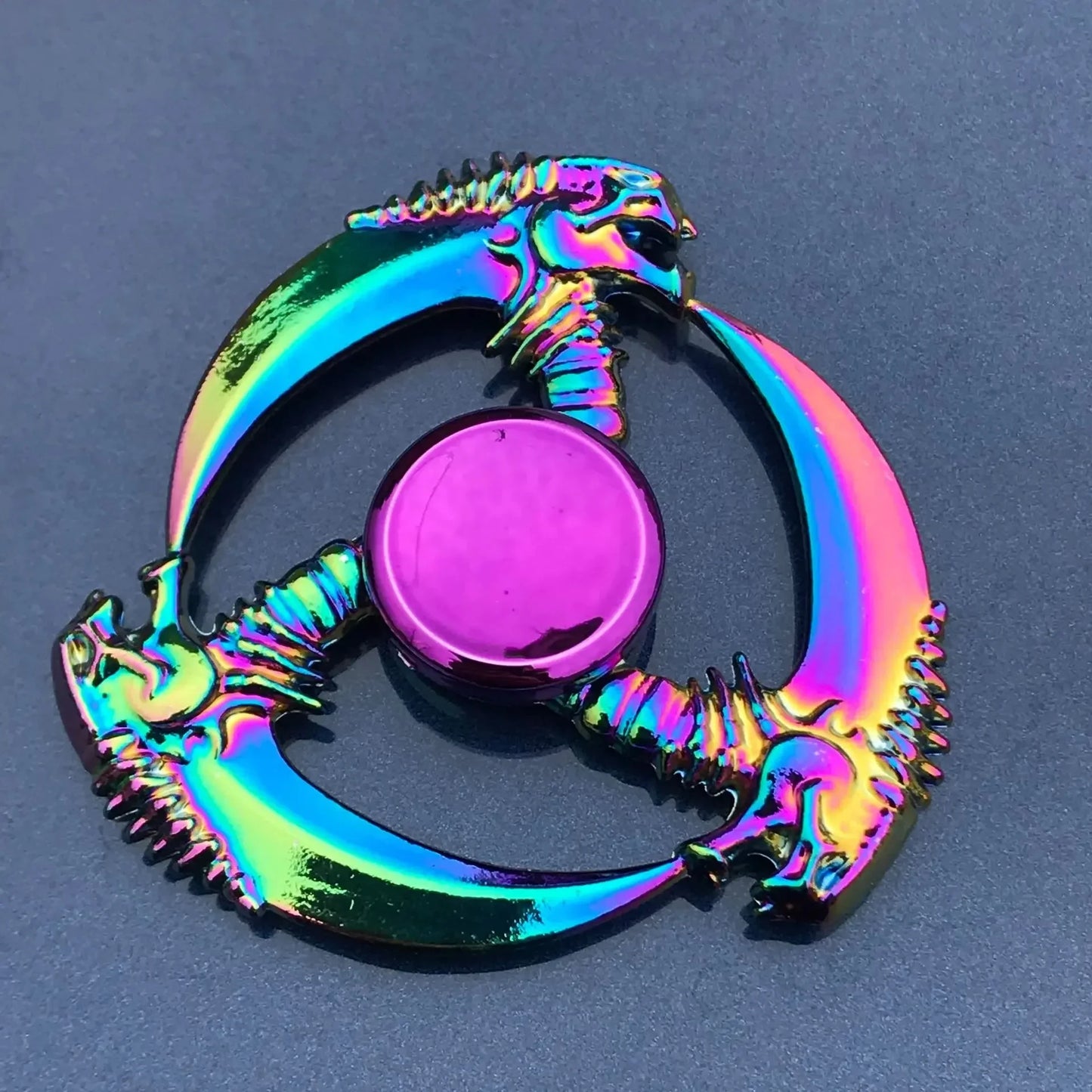 Metal Rainbow Fidget Spinner Colorful EDC Hand Spinner Anti-Anxiety Toy for Children Adult Relieves Stress Finger Spinner Gifts