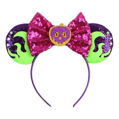 Mickey Mouse Ear Headbands Bow Hairbands Hair Accessories Party Christmas Halloween Princess Decoration Cosplay Costume for Girl