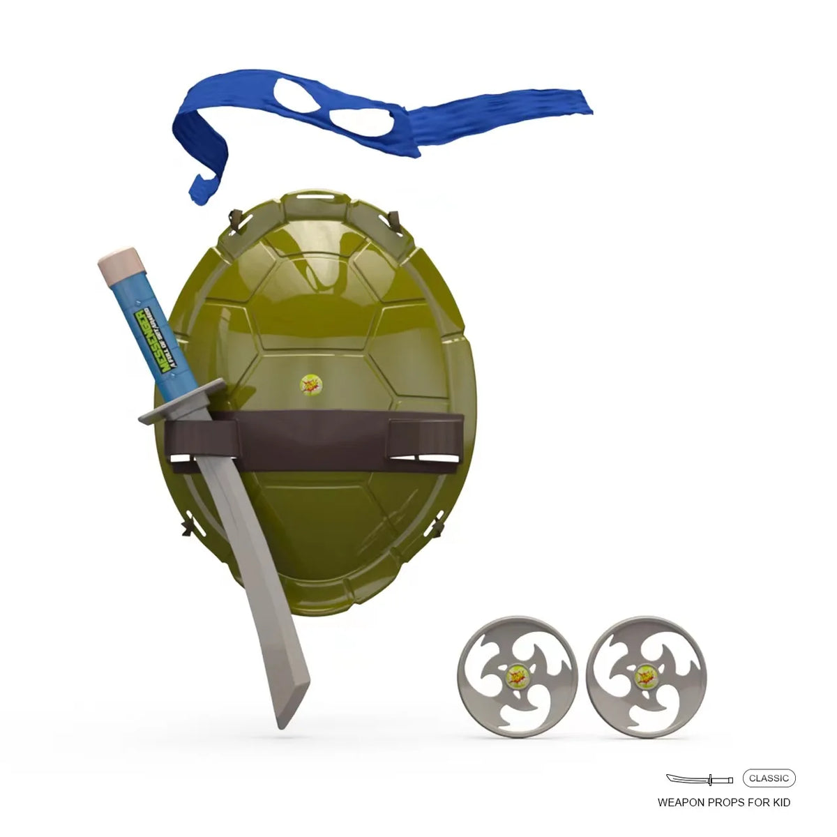 Teenage Mutant Ninja Turtles Tmnt Turtle Shell Backpack Cosplay Costume Set For Boys Party Role Play Props Halloween Christmas