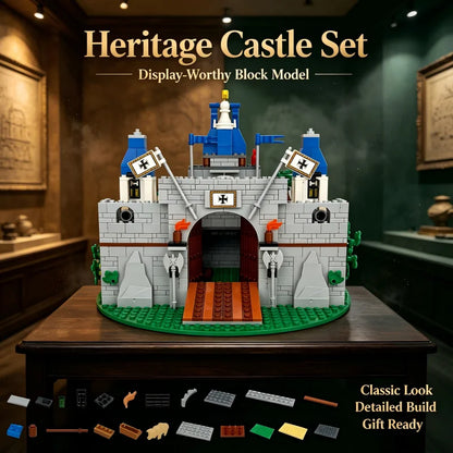 Creative DIY Medieval Roman Knight Castle Building Set Model, Christmas, Halloween and Birthday Gift, Military Collectible Toy