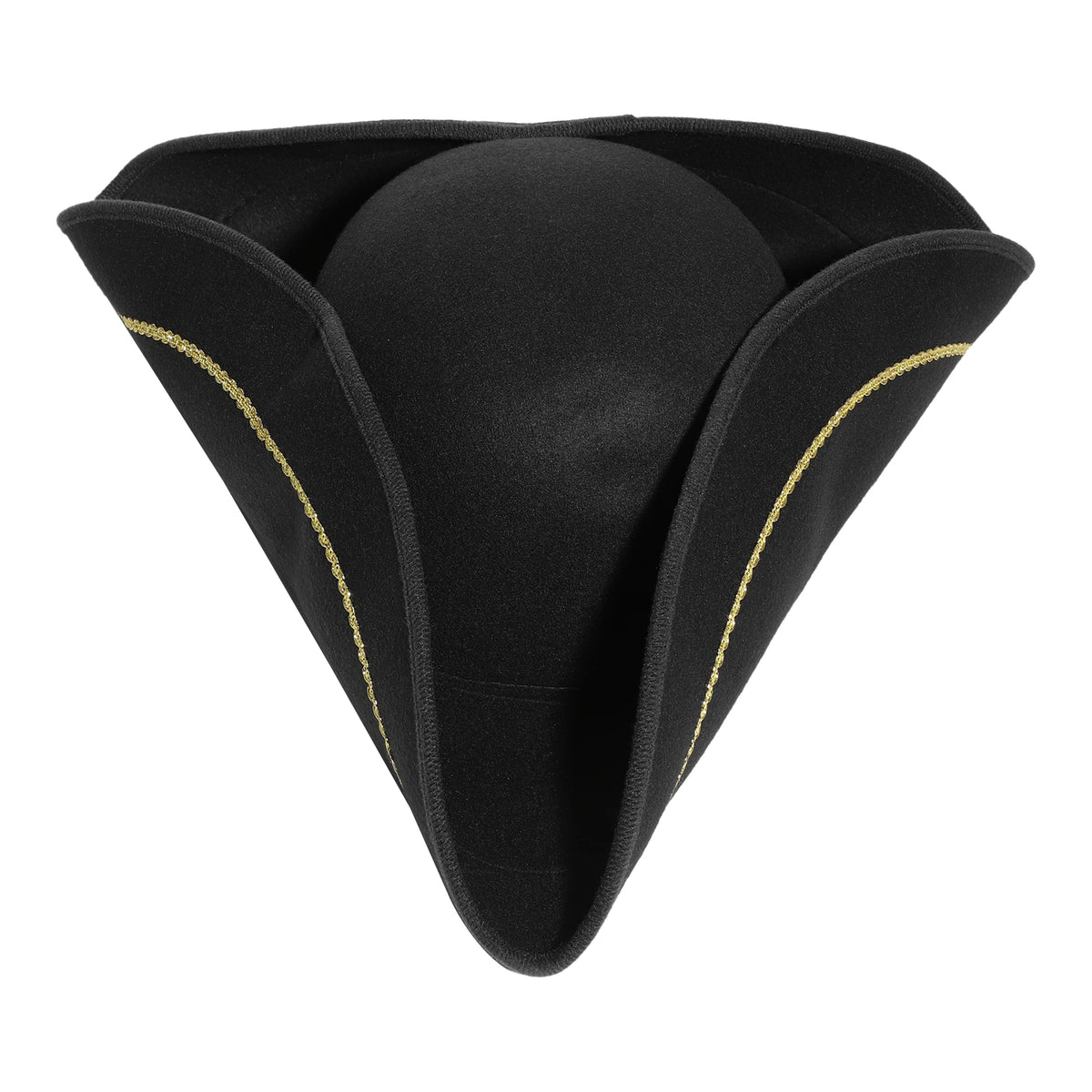 Black Brown Pirate Hat Caribbeans Tricorn Pirate Hat Halloween Cosplay Captain Hat Cap Jacks Sparrows Hat Masquerade Headgear