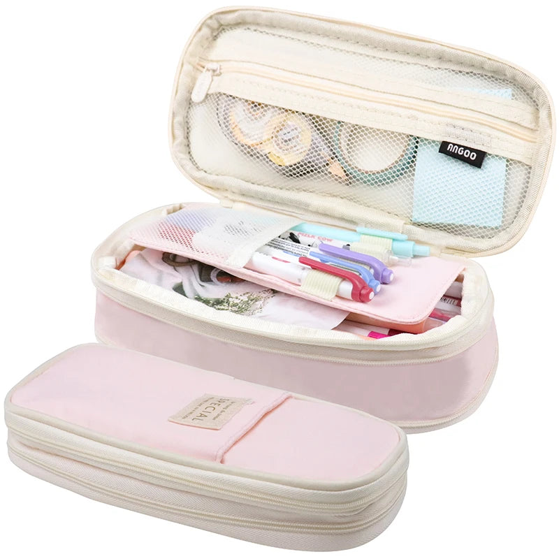 Kawaii Pencil Cases Large Capacity Pencil Bag Pouch Holder Box for Girls Office Students Organizer School Stationery Supplies