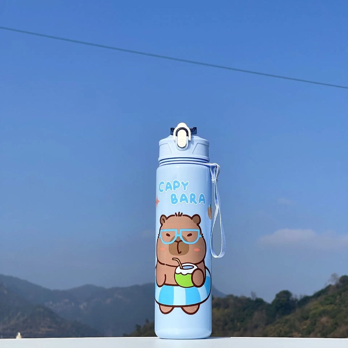 750ml Dinosaur Water Bottle For Kids Water Sippy Cup With Silicone Straw Leakproof Plastic Water Bottles Summer Kids Water Cup