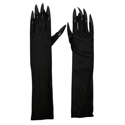 Scary Ghost Claw Halloween Black Green Red Gloves Long Nails Witch for Horror Thriller Cosplay & Costume Performances Accessorie