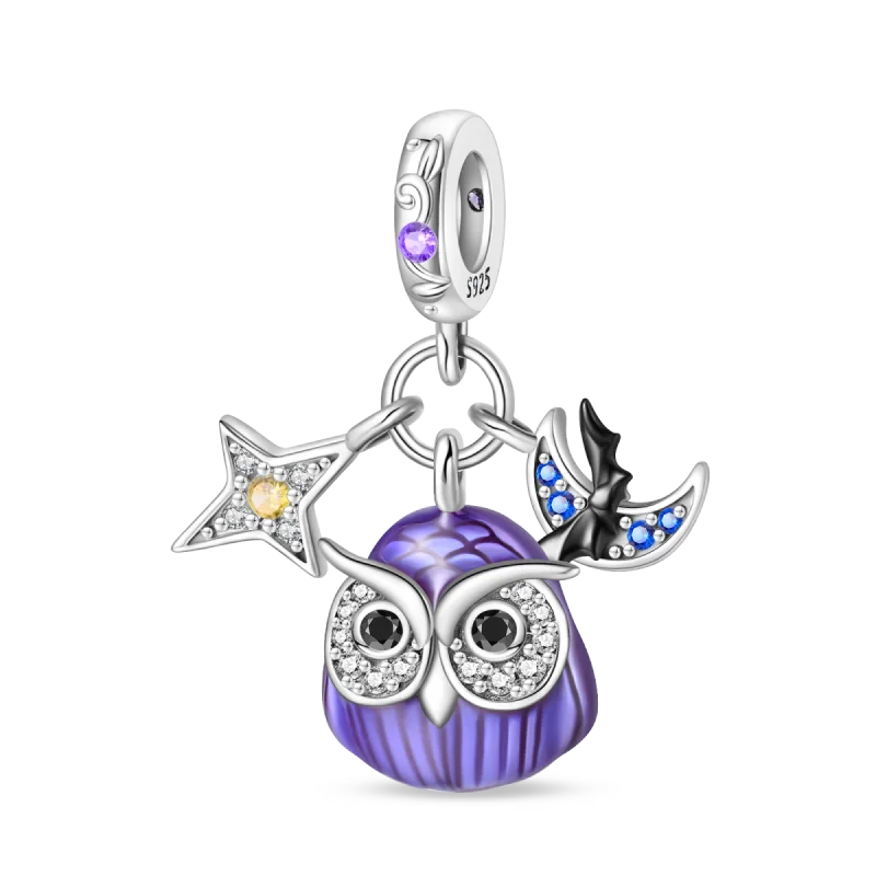 New in 925 Silver Halloween Collection Charm Glowing skull Beads Fit pand 3mm Bracelet DIY Pendant Woman Jewelry 2024 Hot Sale
