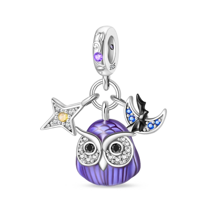 New in 925 Silver Halloween Collection Charm Glowing skull Beads Fit pand 3mm Bracelet DIY Pendant Woman Jewelry 2024 Hot Sale