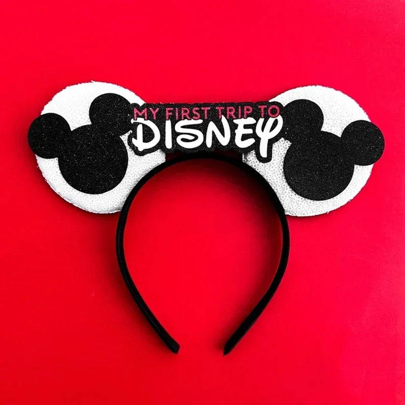 Disney Halloween Ear Headbands For Adults Kids Cosplay Bat Skeleton Maleficent Hairband Girls Ghost Women Party Hair Accessories