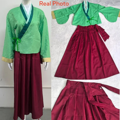 Mao Mao Cosplay Costume Wig Anime The Apothecary Dress Skirt Green Top Kusuriya No Hitorigoto Halloween for Women