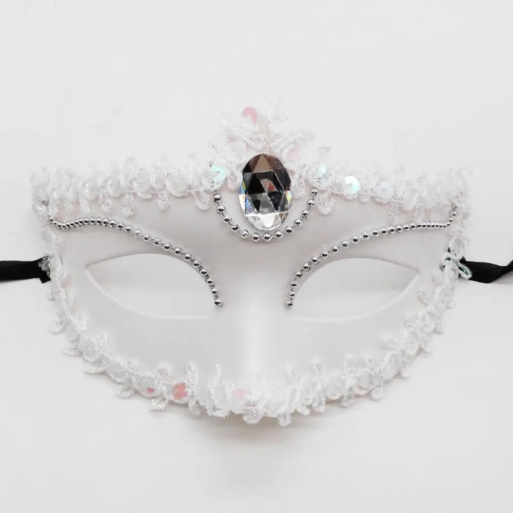 Dance Party Diamond Venetian Mask Feather Flower Wedding Carnival Performance Costume Sexy Lady Mask Masquerade Christmas 2026