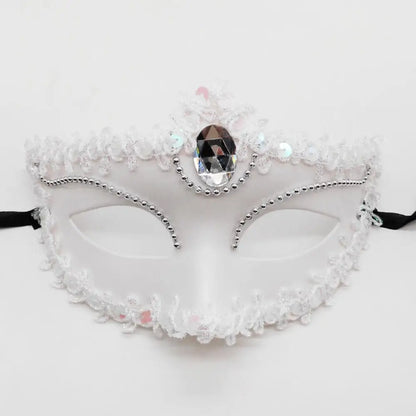 Dance Party Diamond Venetian Mask Feather Flower Wedding Carnival Performance Costume Sexy Lady Mask Masquerade Christmas 2026