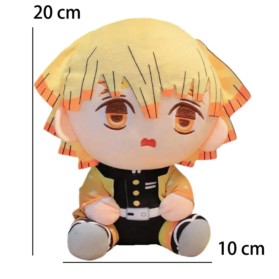 @20cm Hot Japan  Slayer Plush Dolls Lovely Anime Kimetsu No Yaiba Kamado Tanjirou Nezuko Zenitsu Kyoujurou Toys Kids Gifts