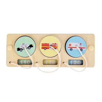 DIY Montessori  Busy Board Material Accessories Pipe Roller Teaching Aid Early Education Learning Skill Toy Part Wooden Toy Gift