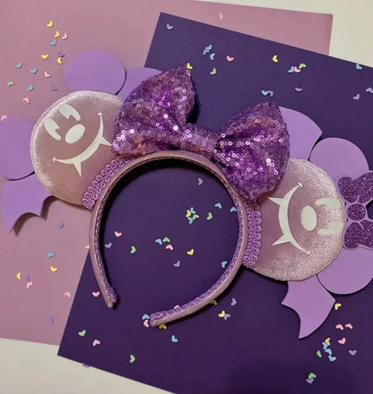 Disney Halloween Ear Headbands For Adults Kids Cosplay Bat Skeleton Maleficent Hairband Girls Ghost Women Party Hair Accessories