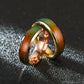6MM Changing Color Stainless Steel Rings For Women Mood Emotion Feeling Temperature Ring Men Couples Fashion Jewelry Gift