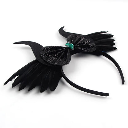 2026 Latest Halloween Cobweb Ears Headband Women Festival DIY Mouse Hairband Kids Party Villains Cosplay DIY Hair Accessories