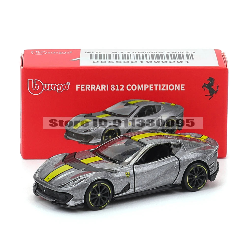Bburago 1:64 genuine Ferrari SP1 812 COMPETIZIONE ENZO F40 F12TDF SF90 car model series children's Christmas boy gift toys