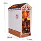 DIY Book Nook Kit Miniature Doll House With Furniture 3D Puzzle Model Building Wooden Bookshelf Bookend Toy Adults Birthday Gift