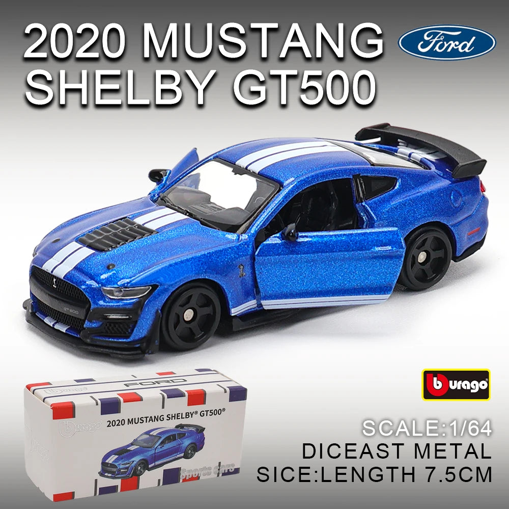 Bburago 1:64 golf Porsche 911 Shelby Raventon Mustang Lamborghini Collection Series Car Die Casting Model Gift Toy