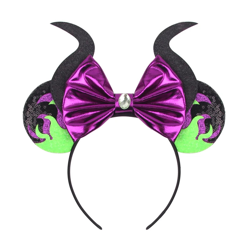 2026 Latest Halloween Cobweb Ears Headband Women Festival DIY Mouse Hairband Kids Party Villains Cosplay DIY Hair Accessories