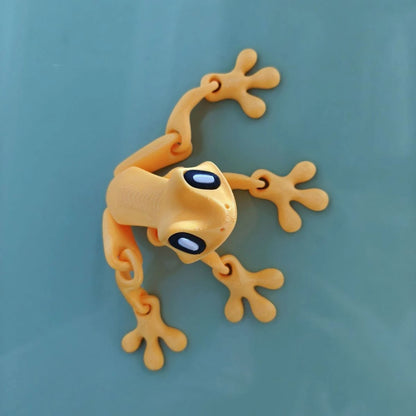 3D Printing Simulation Tree Frog Joint Movable Frog Ornaments Kitchen Home Decoration Office Animal Desk Toy Refrigerator Magnet