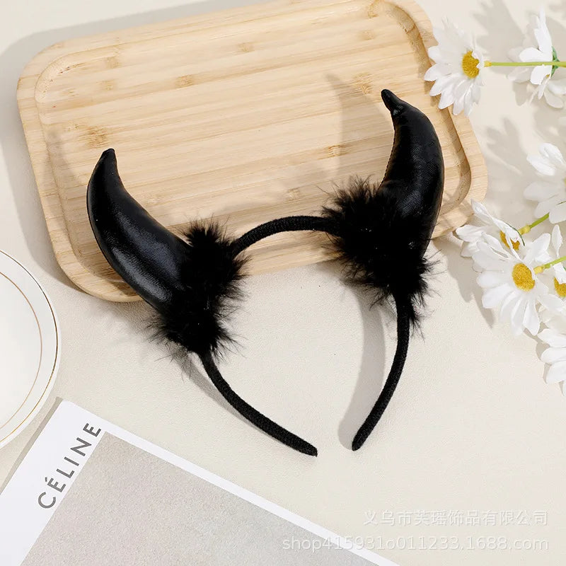 Halloween Hairband Demon Bat Spider Headband Party Hairpin Dance Decoration Prop Cosplay Headband Funny Holiday Hair Accessories
