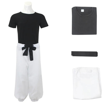 Jujutsu JJK Manga Anime Fushiguro Toji Satoru Gojo Cosplay Costume Wig T-shirt Pants Rose Net Halloween Christmas