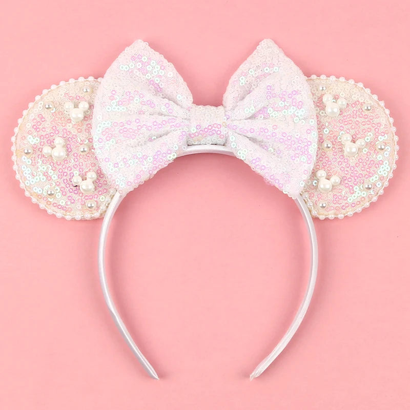 New Trendy Mouse Ears Headband 3.3"Velvet For Girls Soft Bow Hairband Halloween Festival Party Trip DIY Hair Accessories Gifts