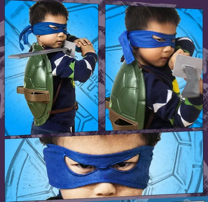 Teenage Mutant Ninja Turtles Tmnt Turtle Shell Backpack Cosplay Costume Set For Boys Party Role Play Props Halloween Christmas