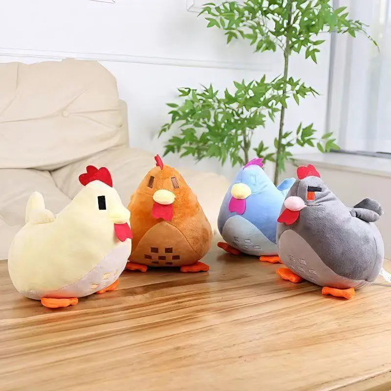 22cm Adorable Stardew Valley Chicken Plush Toys Soft Stuffed Animal Pillow Kids Toys Christmas Gifts Home Decoration