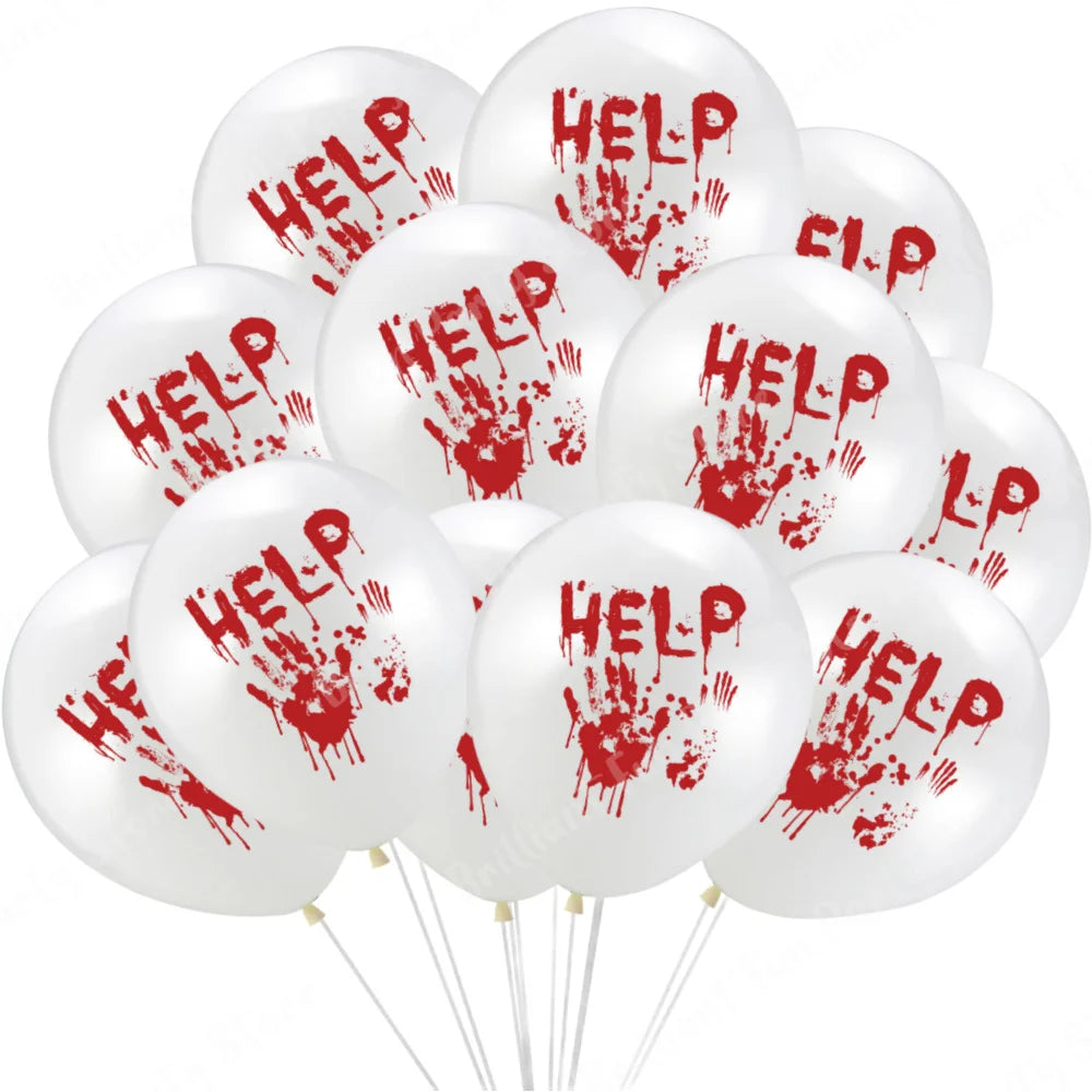 Halloween Balloons 12 Inch Black Orange White Pink Latex Balloon for Halloween Holiday Events Party Favors Supplies Decoration