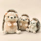 Adorable Hedgehog Plush Toy Stuffed Animal Sleeping Companion Doll for Room Decor Cute Birthday Gift