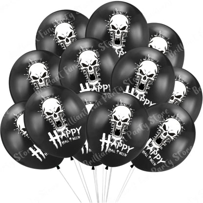 Halloween Balloons 12 Inch Black Orange White Pink Latex Balloon for Halloween Holiday Events Party Favors Supplies Decoration