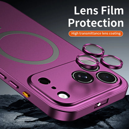 Fashion Metal Frame Phone Case For iPhone Air 13 14 15 16 17 18 Pro Max Plus Aluminum PC Back Panel  Cover For Apple 18 Promax