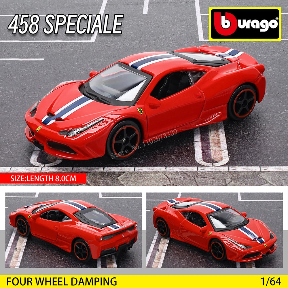 Bburago 1: 64 Ferrari series Multiple choices SP3 812 ENZO F40 F12TDF SF90 458 Car Die Casting Model  Gift Toy