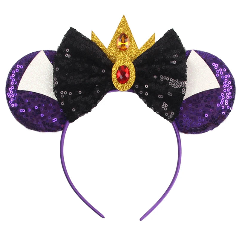 Mickey Mouse Ear Headbands Bow Hairbands Hair Accessories Party Christmas Halloween Princess Decoration Cosplay Costume for Girl
