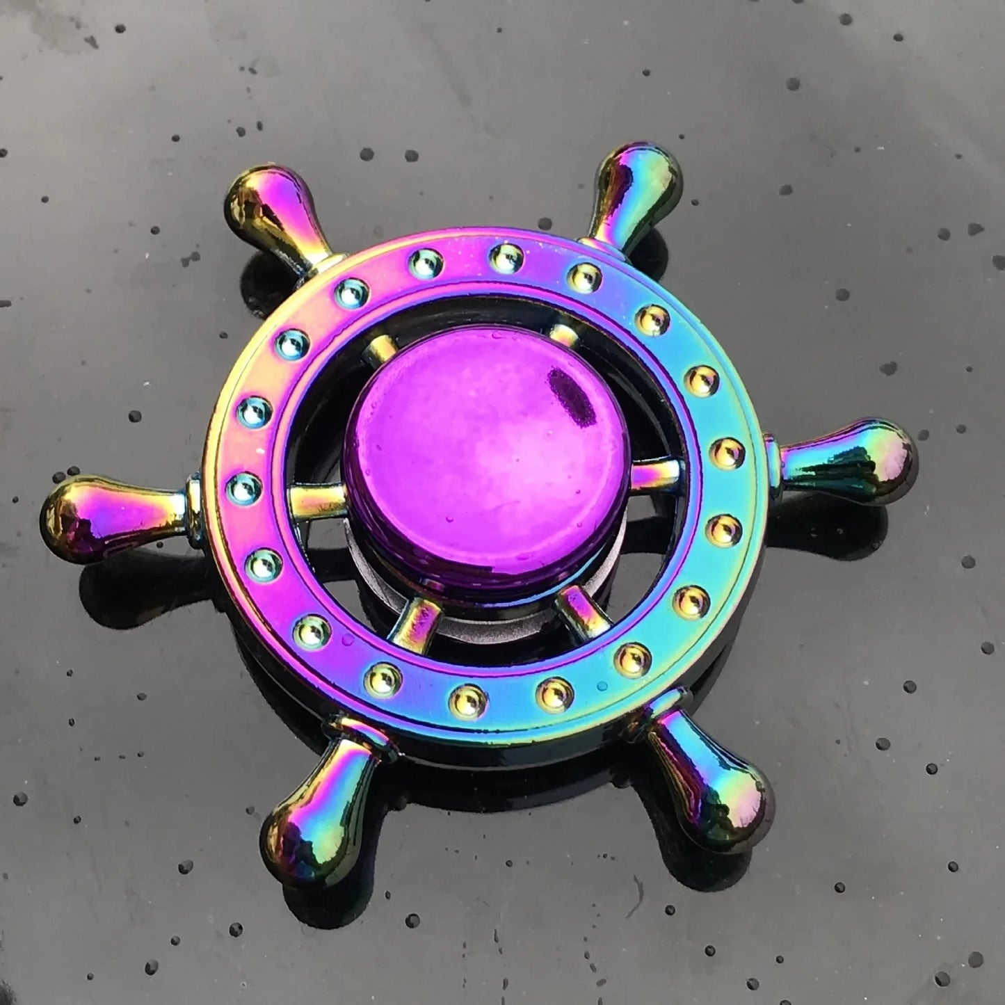 Metal Rainbow Fidget Spinner Colorful EDC Hand Spinner Anti-Anxiety Toy for Children Adult Relieves Stress Finger Spinner Gifts