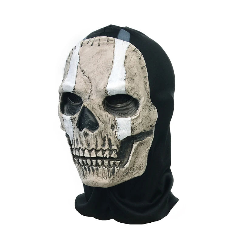 Halloween Horror Ghost Skull Latex Mask Games Unisex Character Headgear Helmet Cosplay Perform Dance Dress Up Masquerade Props