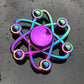 Rainbow Metal Fidget Spinner Toys Stainless Steel Bearing High Speed Stress Relief Spinner ADHD Anxiety Toys for Adult Kid