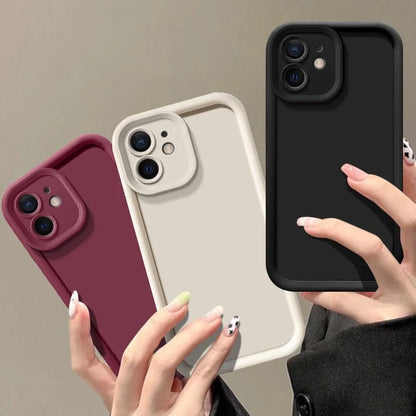 Candy Color Soft TPU Case For iPhone 18 17 17e 16 14 15 Pro Plus 13 12 11 Pro Max 16e Shockproof Silicone Phone Cover Fundas