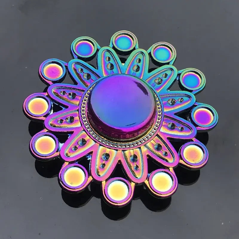 1 piece set colorful fidget spinner for adults zinc alloy stress relief toy office anxiety relief stress relief leisure gift