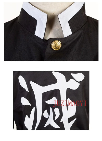 Tsuyuri Kanao Cosplay Costume Adult Anime Uniform Women Kimono Haori Wig Halloween Clothes