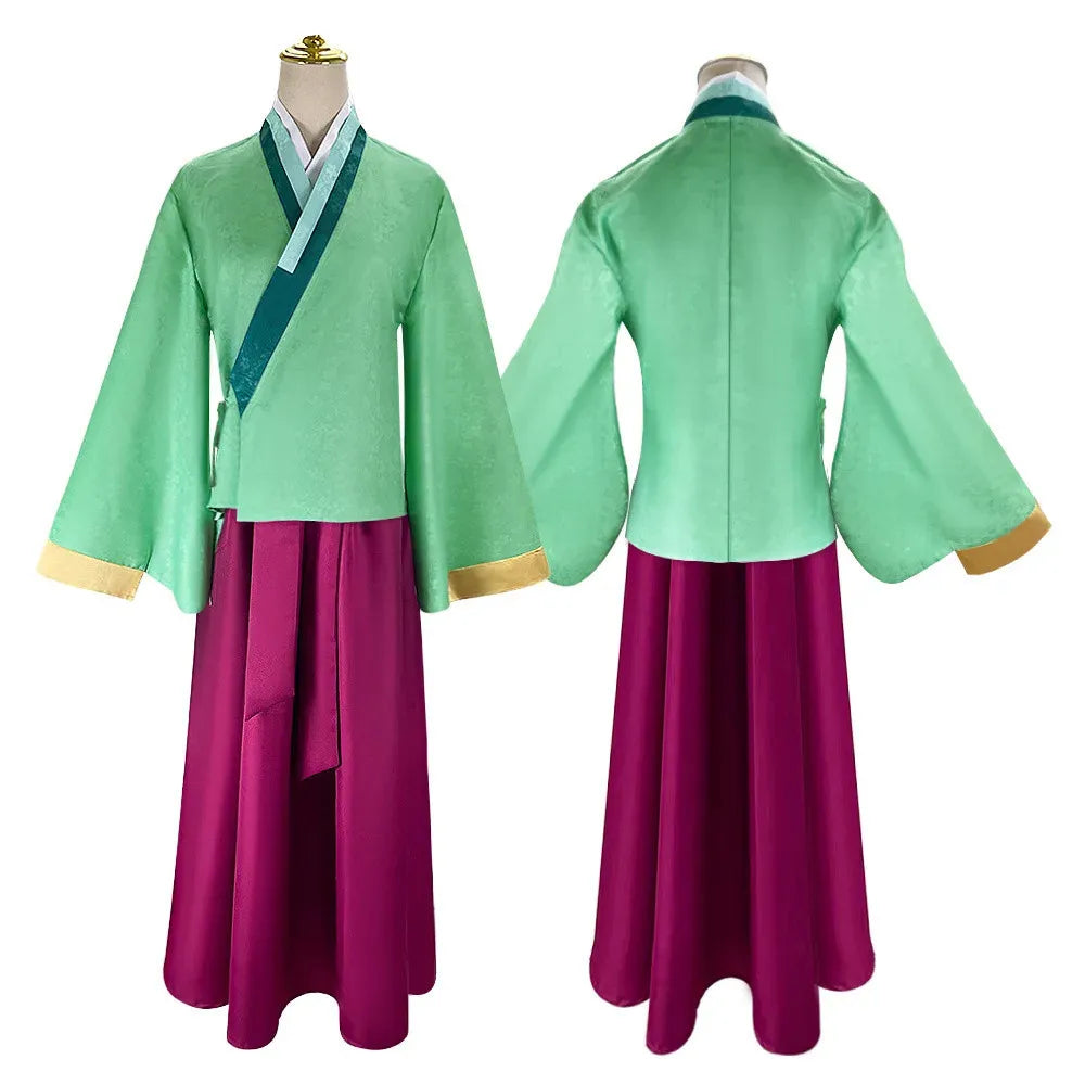 Mao Mao Cosplay Costume Wig Anime The Apothecary Dress Skirt Green Top Kusuriya No Hitorigoto Halloween for Women